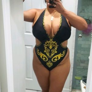Versace inspired monokini XL